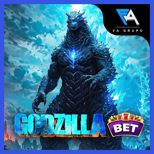 Imagem promocional da GODZILLABET mostrando a plataforma e suas vantagens